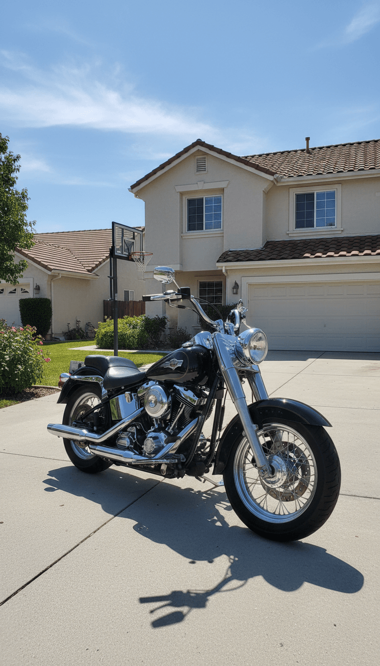 Motorcycle ready for service